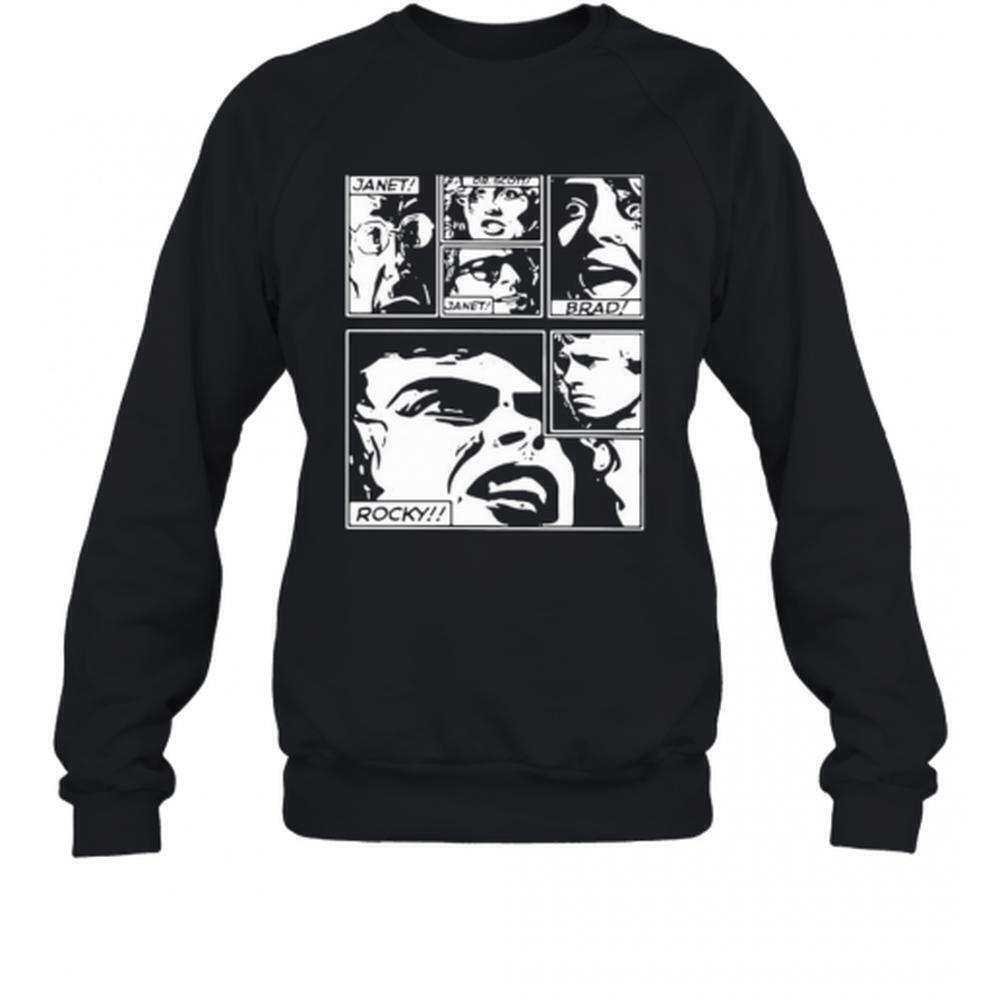 The Rocky Horror Picture Show Janet Dr Scott Brad Rocky T-Sweatshirt
